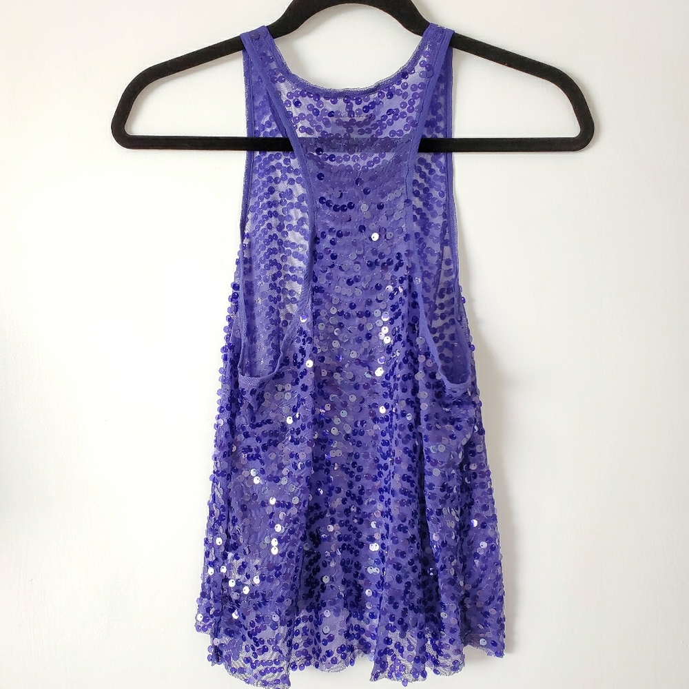 Free People Purple Sequin Tank 💜